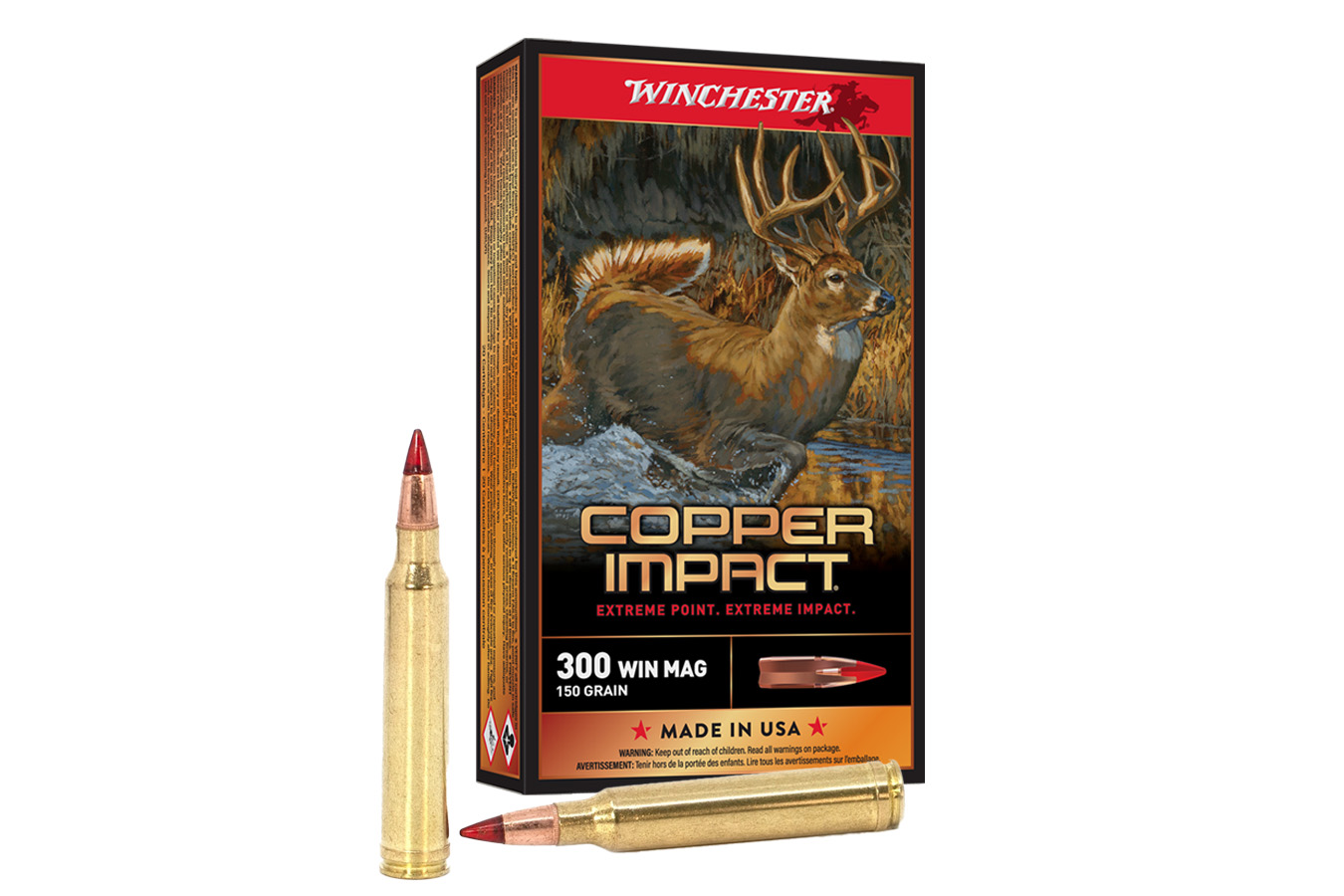 WINCHESTER AMMO 300 Win Mag 150 gr Extreme Point Copper Impact 20/Box